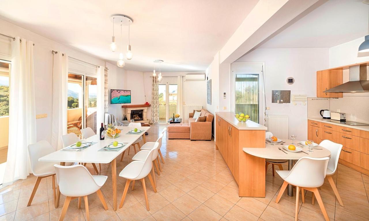 Villa Di Palma Heated Pool Koufi ภายนอก รูปภาพ