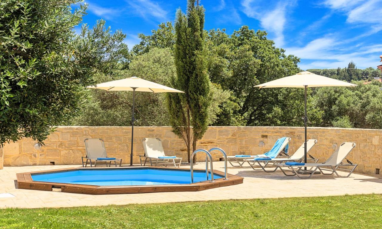 Villa Di Palma Heated Pool Koufi ภายนอก รูปภาพ